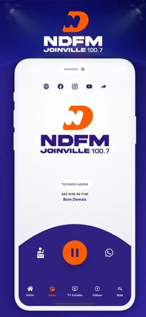 NDFM Joinville 100.7 screenshot 1