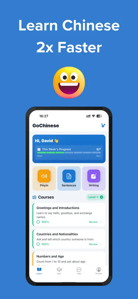GoChinese - Learn Chinese Fast - Education App | MWM