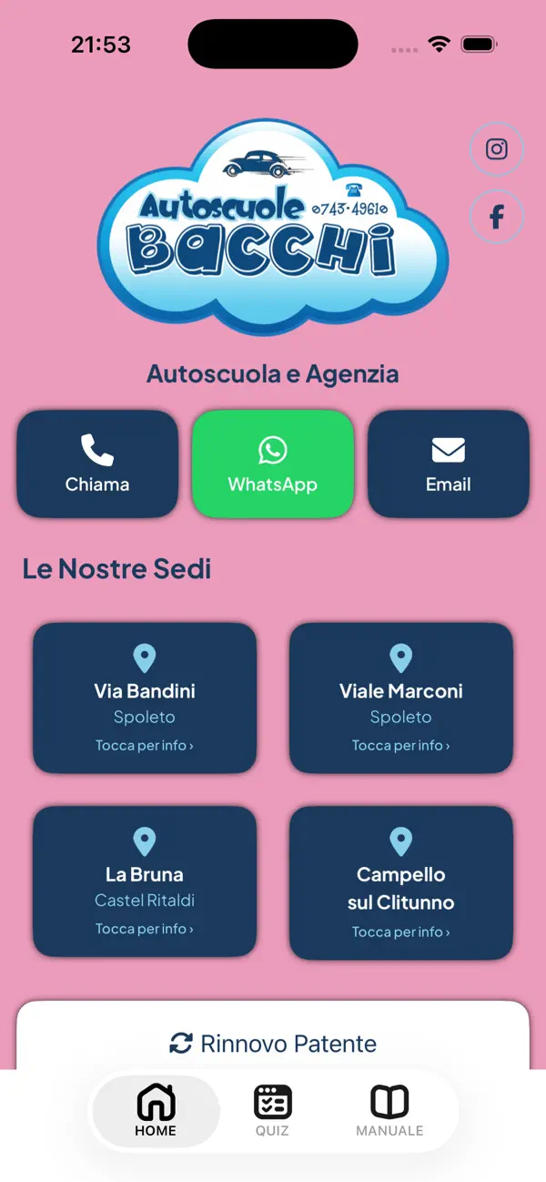 Screenshot #1 pour Autoscuola Bacchi Spoleto