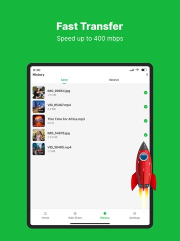 File Sharing - InShare Files iPad screenshot