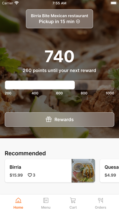 Birria Bite iPhone screenshot 1 - Food & Drink app