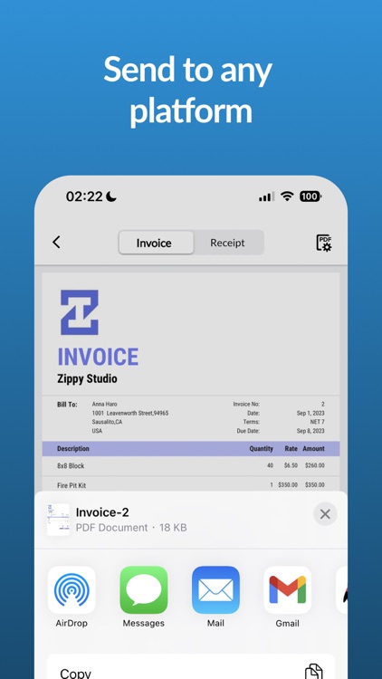 Invoice Maker,Zippy Invoice screenshot-3