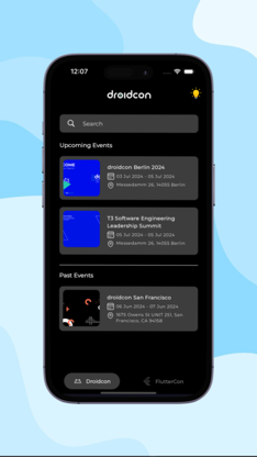 Droidcon screenshot 1
