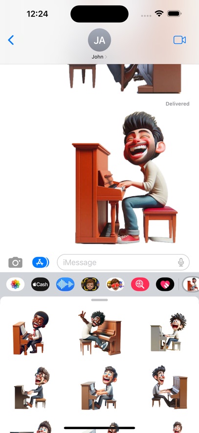 Piano Man Stickers