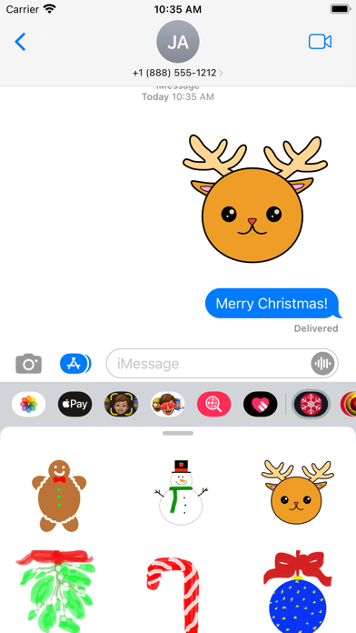 Screenshot #2 pour Christmas Stickies