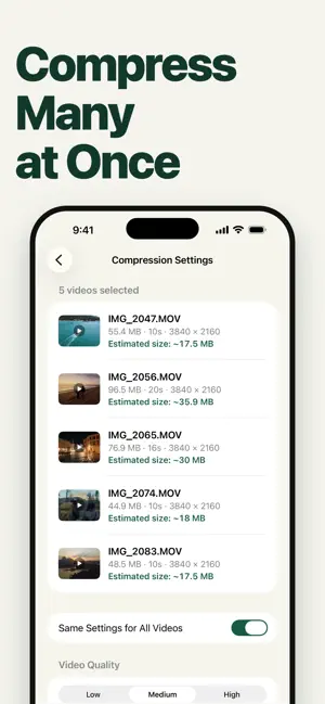 Compress Videos - Resize Video screenshot 2