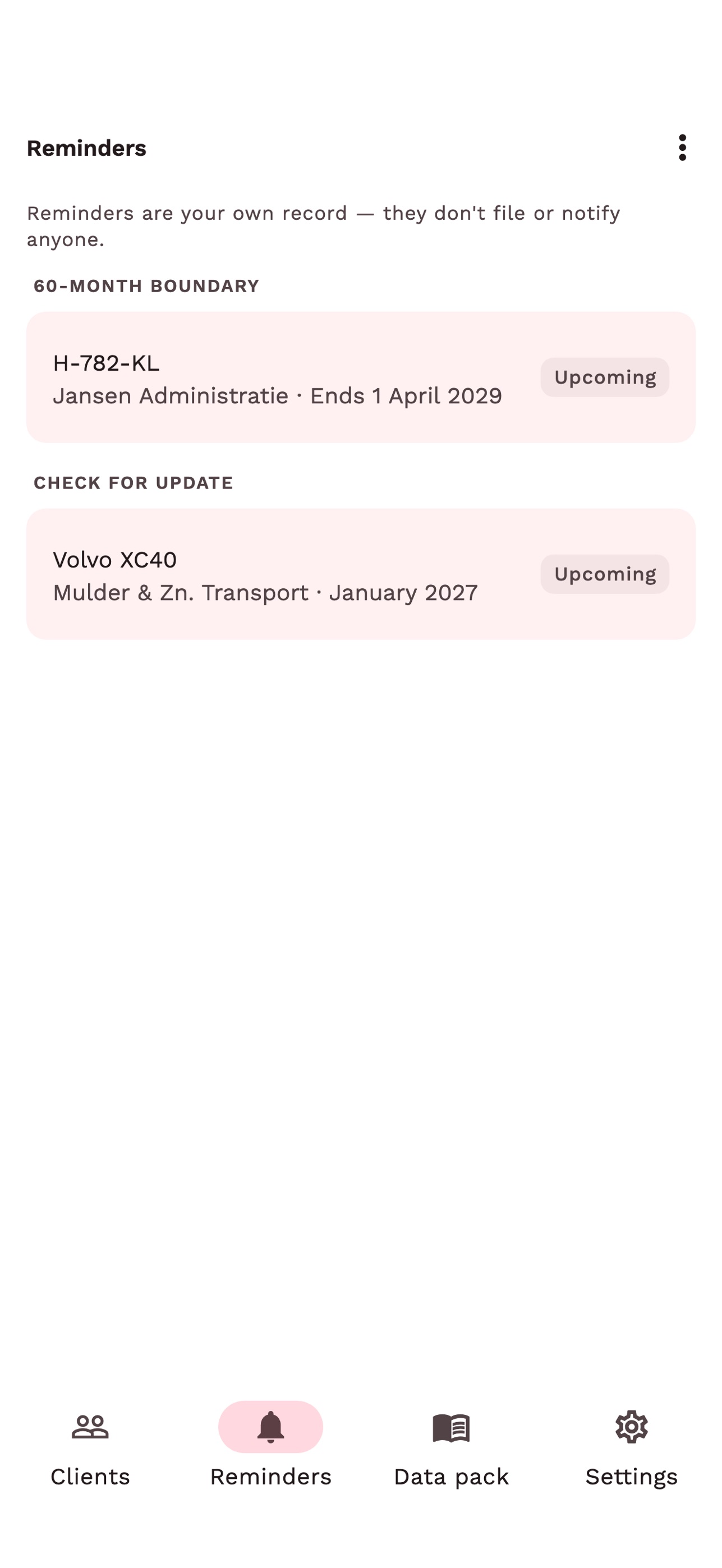 Screenshot 4 of Bijtelling: Company Car NL