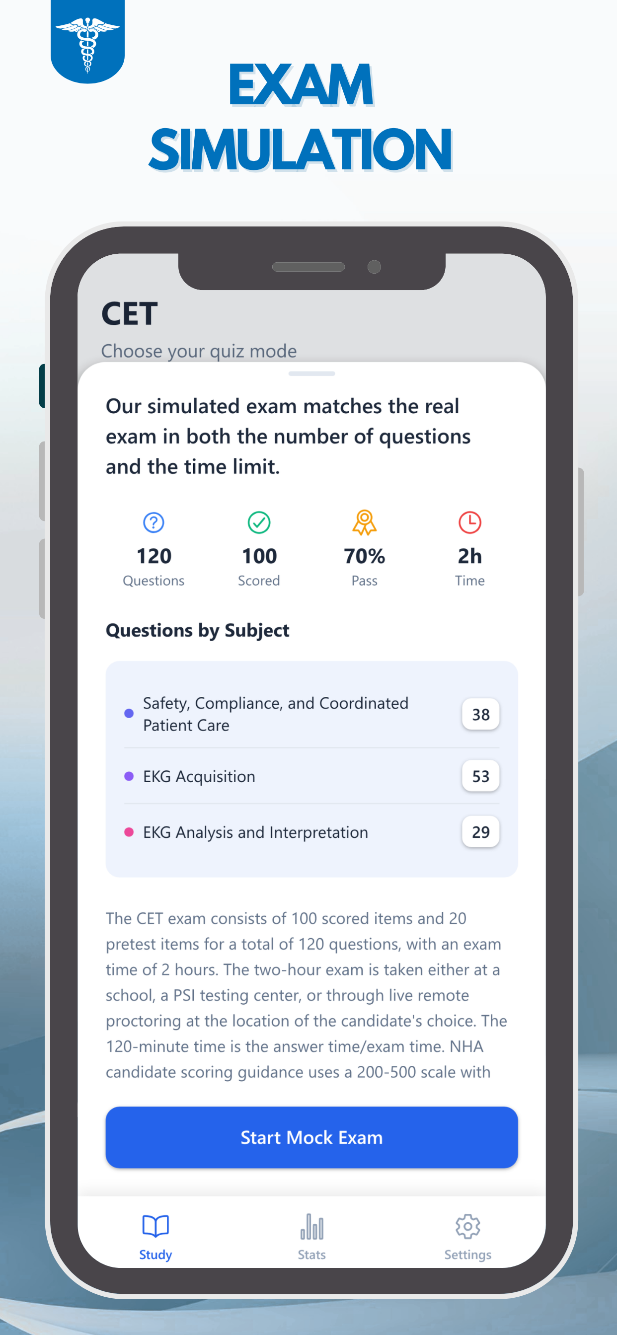 NHA CET Exam Prep Test 2026 screenshot 4