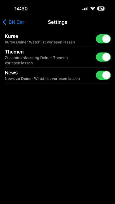 Börsennews Car Screenshot