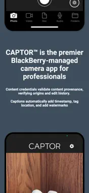 CAPTOR for BlackBerry screenshot 3