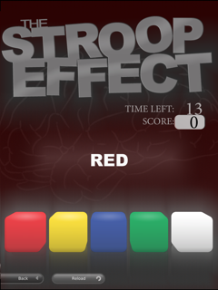 The Stroop Effect screenshot 4