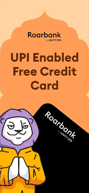 Roarbank: Credit Card & UPI iPhone screenshot 1