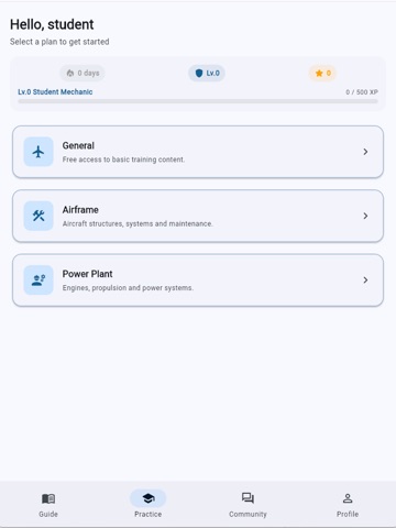 Ascend A&P Training iPad screenshot