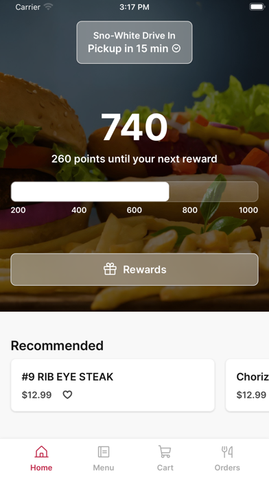 Sno White Drive in iPhone screenshot 1 - Food & Drink app