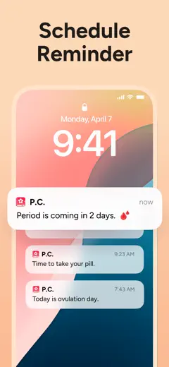 Period Tracker Period Calendar : capture d’écran 9 sur 10