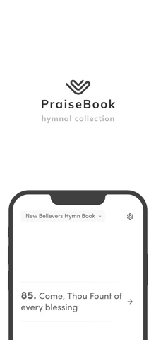 PraiseBook app screenshot