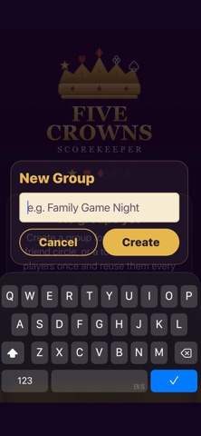 Five Crowns Group Scorekeeper Screenshot 8 of 9