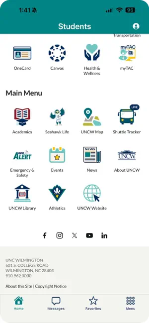 UNCW - Mobile screenshot 2