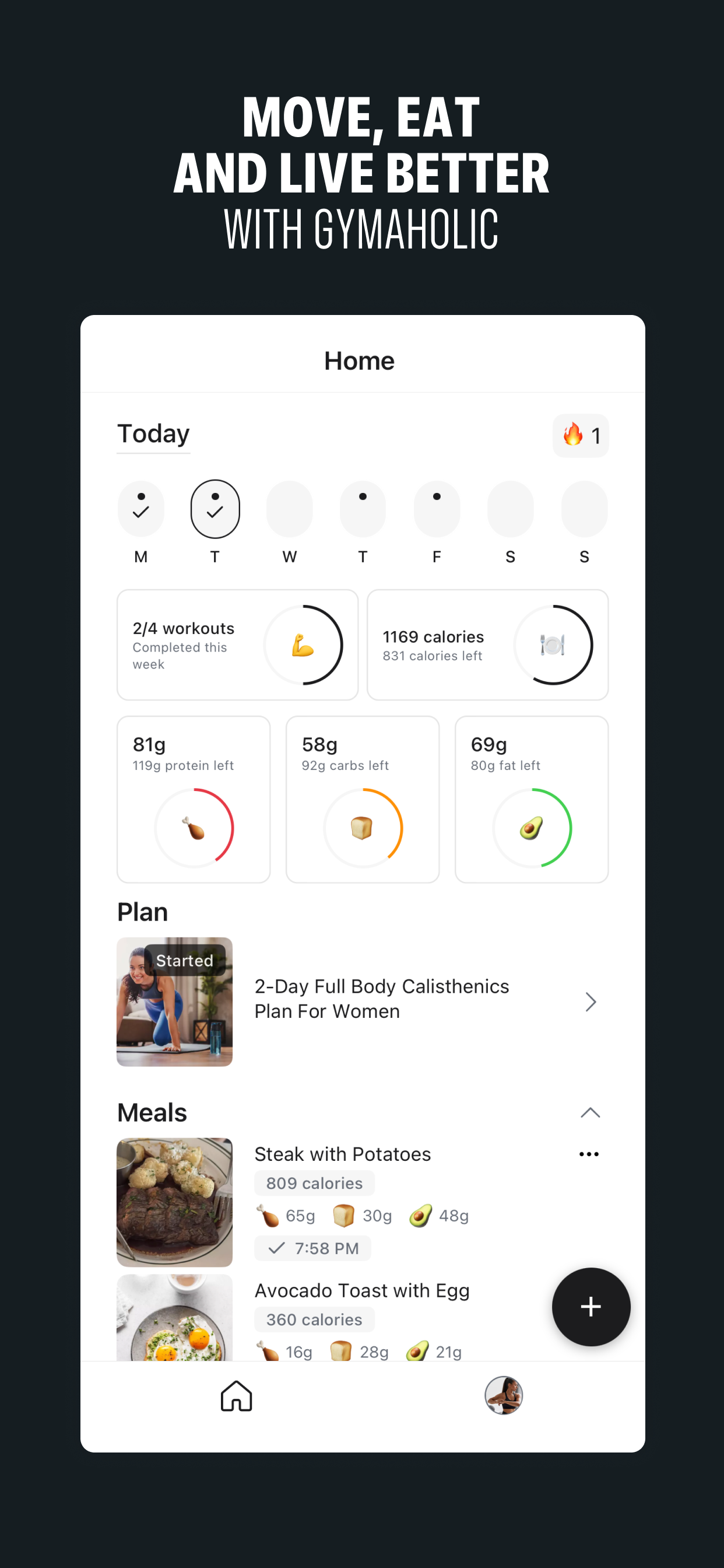 Gymaholic: Fitness & Nutrition