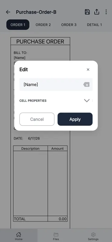 Purchase Order screenshot 3 of 8
