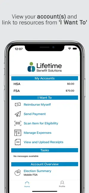 LBS Health Spending App screenshot 1
