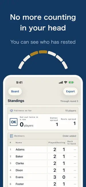 Doubles Round Robin Board screenshot 3