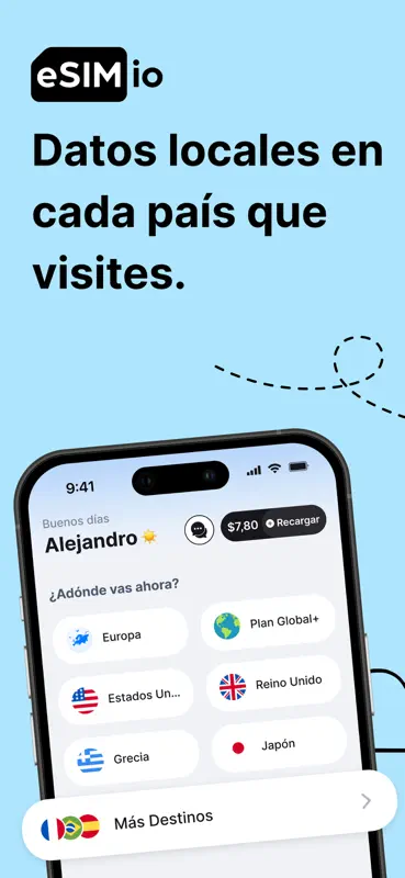 eSIM io: Prepago Tarjeta Datos screenshot 1 of 10