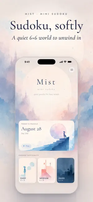 Mist: Mini Sudoku 6x6 Puzzle screenshot 1