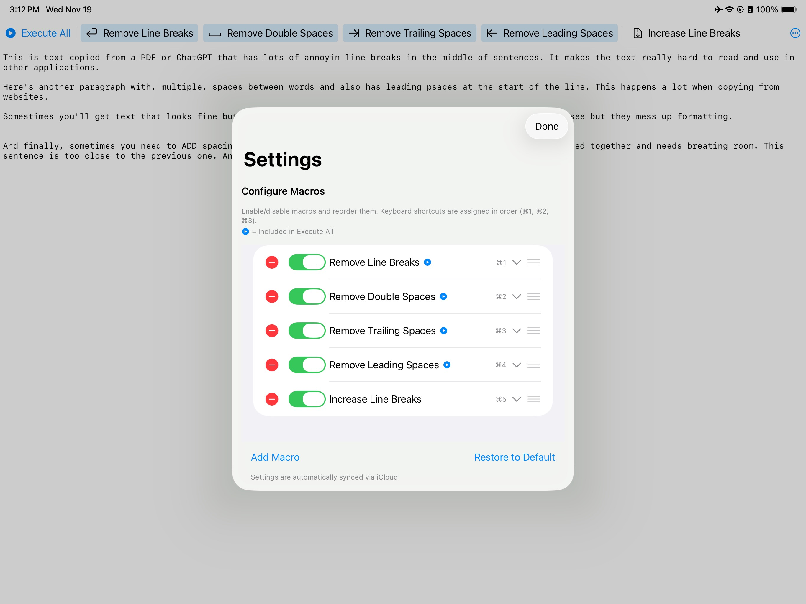 Text Clean screenshot 3