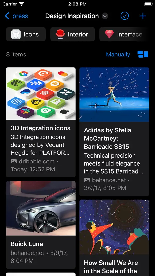 Raindrop.io Screenshot 2