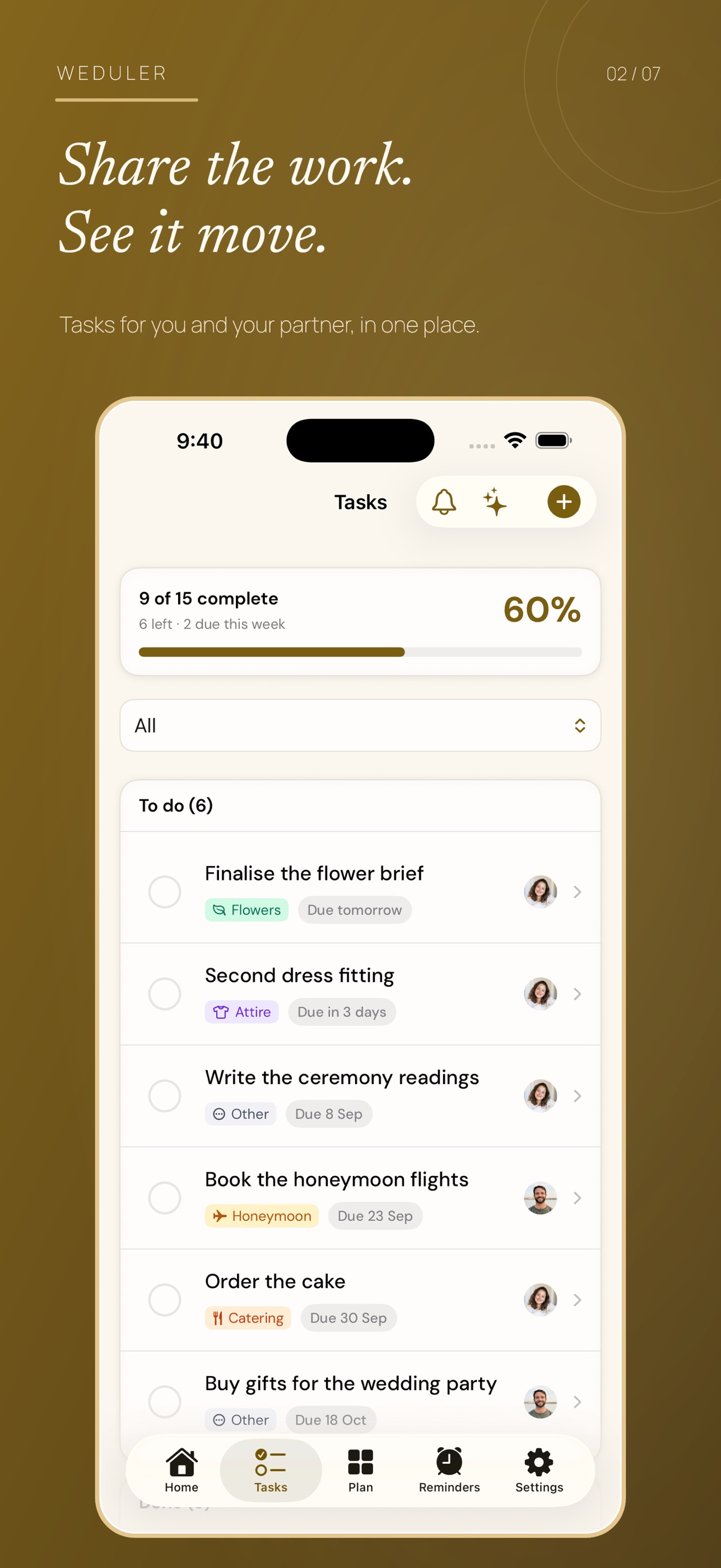 Screenshot 2 of Weduler: Wedding Planner