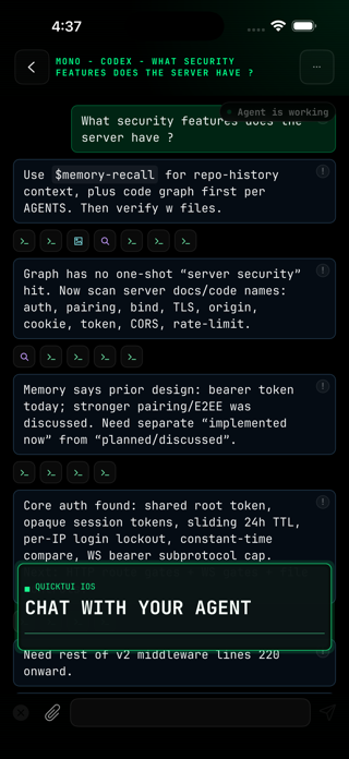 QuickTUI - AI Agent Terminal Screenshot 1 of 9