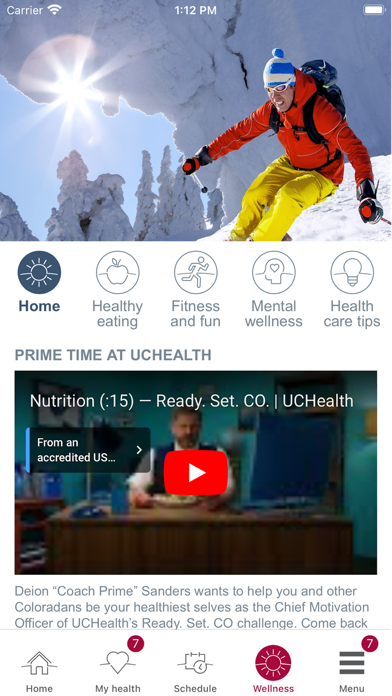 UCHealth Screenshot