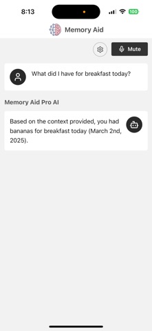 Memory Aid AI screenshot