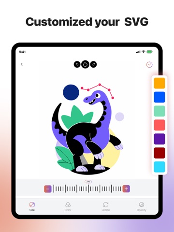 AI SVG Maker - SVG Converter iPad screenshot