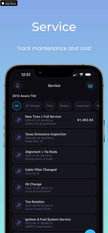Dashbook - Mileage & Service screenshot