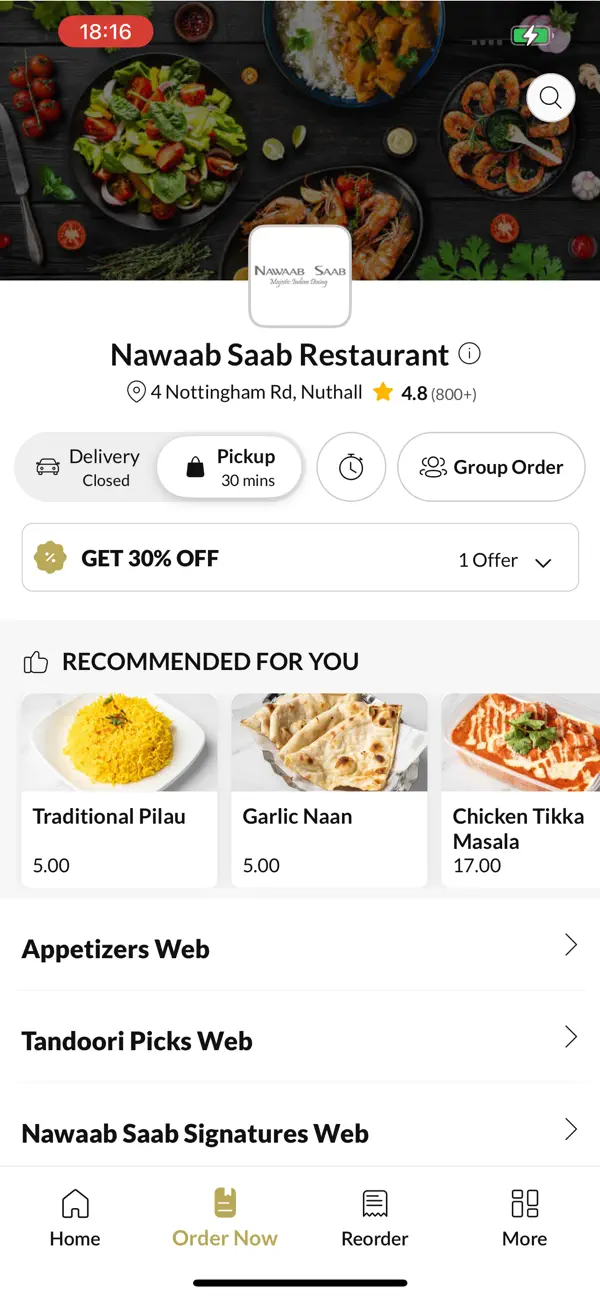 Screenshot #2 pour Nawaab Saab Restaurant