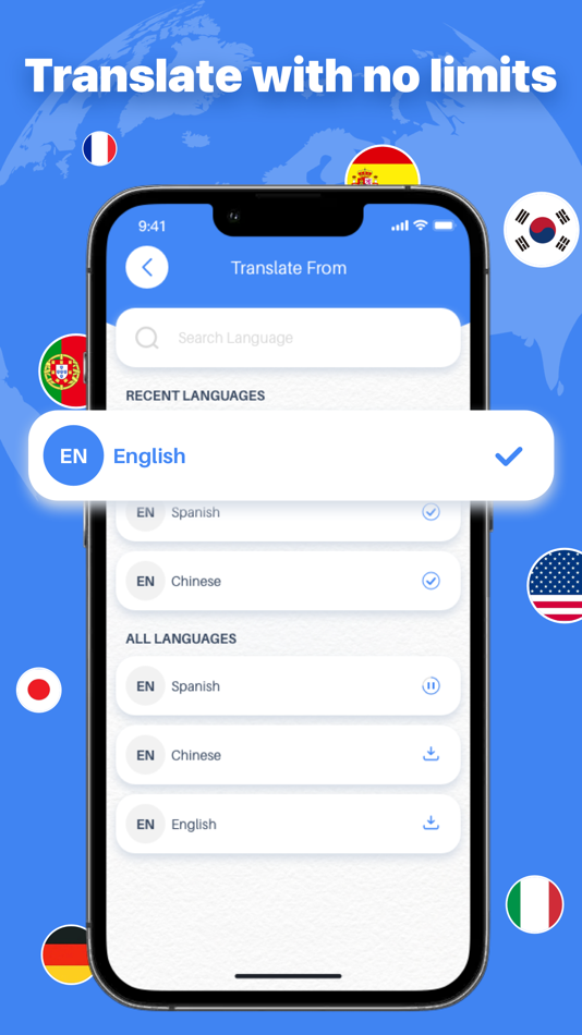 #5. Now translator-Translate (iOS) Podle: Shenzhen Manlang Technology Co., Ltd.