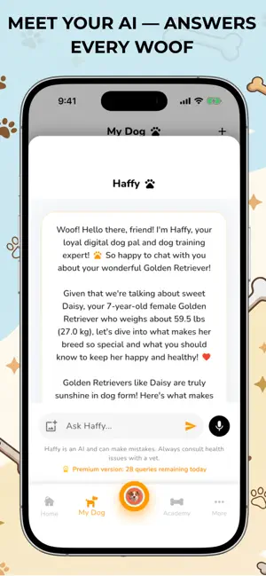 Haffy: Dog Diary, Health & AI screenshot 3
