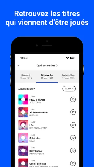 Capture d'écran de Fun Radio sur iPhone 5