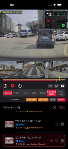 RedDot - 4CH Dashcam Viewer Screenshot 6 of 9