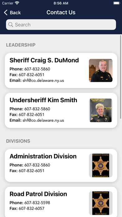 Delaware County NY Sheriff Screenshot