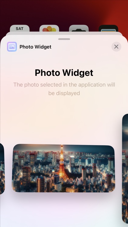 Display photos on home screen