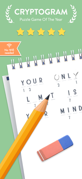 Cryptogram - Fun Puzzle Game Screenshot 1 of 5