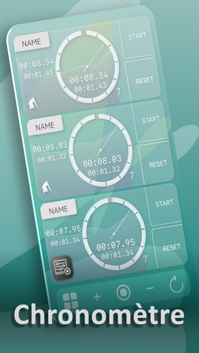 Screenshot #2 pour Multi-Timer; Stopwatch & Timer