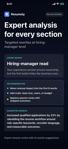 Resume AI - CV Builder Screenshot 6 of 10