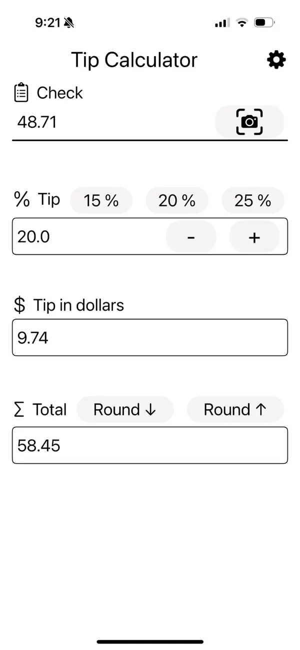 #1. Tip Calculator AI (iOS) By: TOBIAS ERICH BINKERT