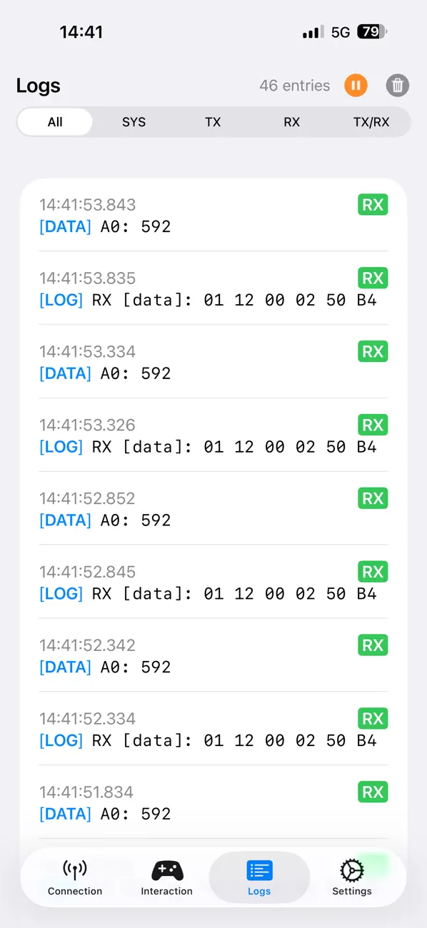#1. BLETestor (iOS) Ved: Songyuan Wung