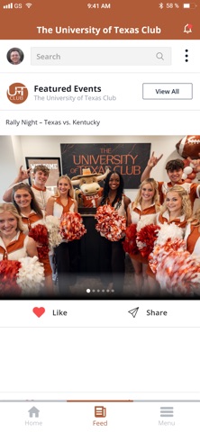 The UT Club screenshot