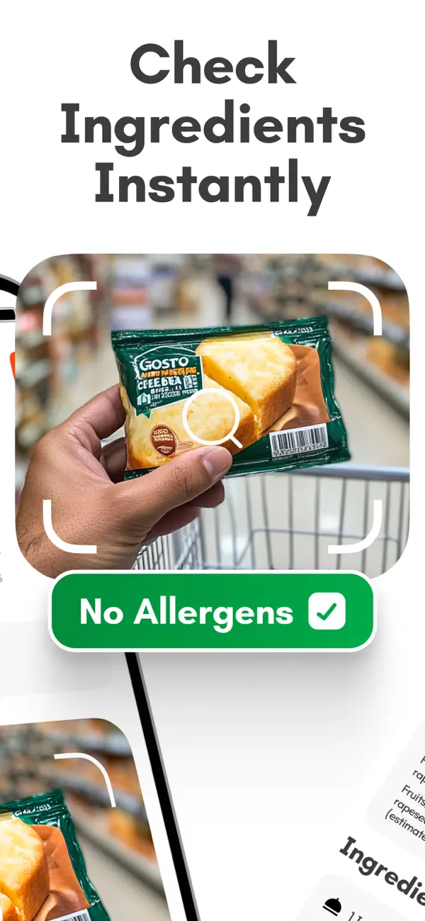 Screenshot #2 pour Allergy Tracker - Scanner Food